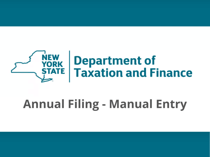 NYS PTET Online Tax Return Filing Due 3/15